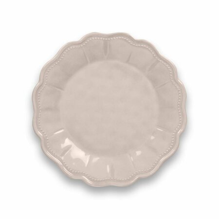 TARHONG Saville Scallop Blush Salad Plate Heavy Mold, Set of 6 - Pearl PIS1089SSPPB